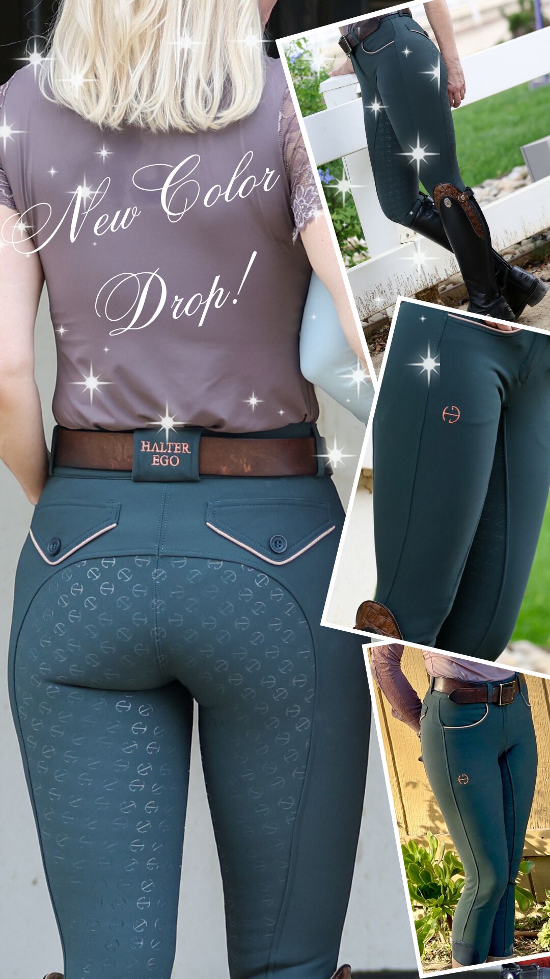 Get Ready to Shine: New Color Spruce and Rose Gold Evolution Breeches 